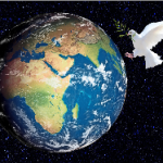 Dove with peace to the earth