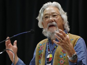 Dr. David Suzuki speaks at a Special Chiefs Assembly / Conference on Climate Change and the Environment in Winnipeg, Tuesday, November 29, 2016. Some Manitoba chiefs took part in a ceremonial signing of The Treaty Alliance Against Tar Sands Expansion. THE CANADIAN PRESS/John Woods ORG XMIT: JGW102